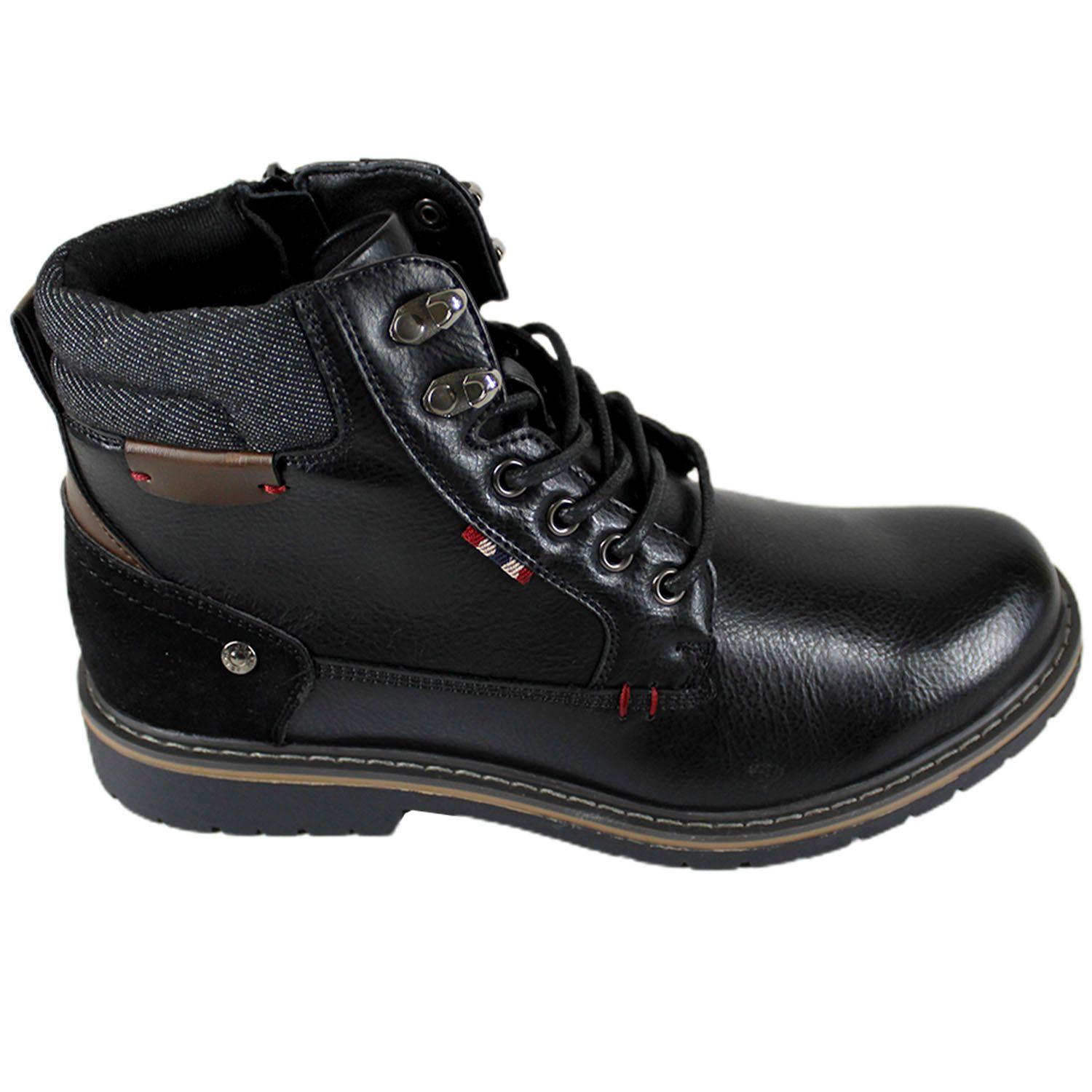 Botin Casual de Hombre con Cierre y Cordon MB57-2