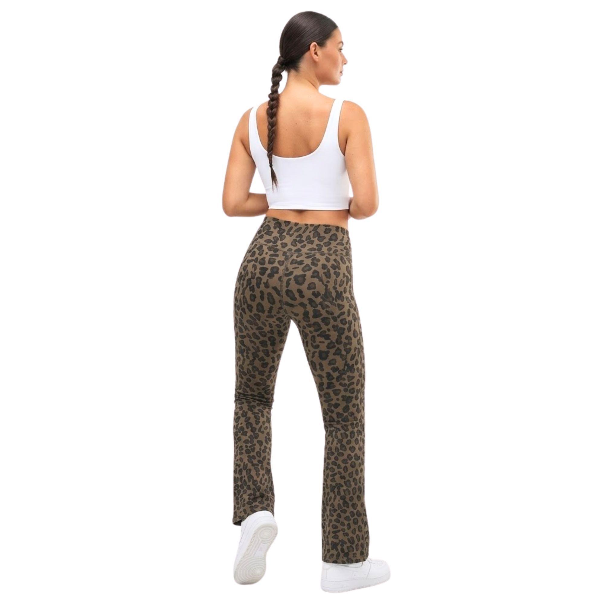 Calza Flare Negra Pata Elefante Mujer-3