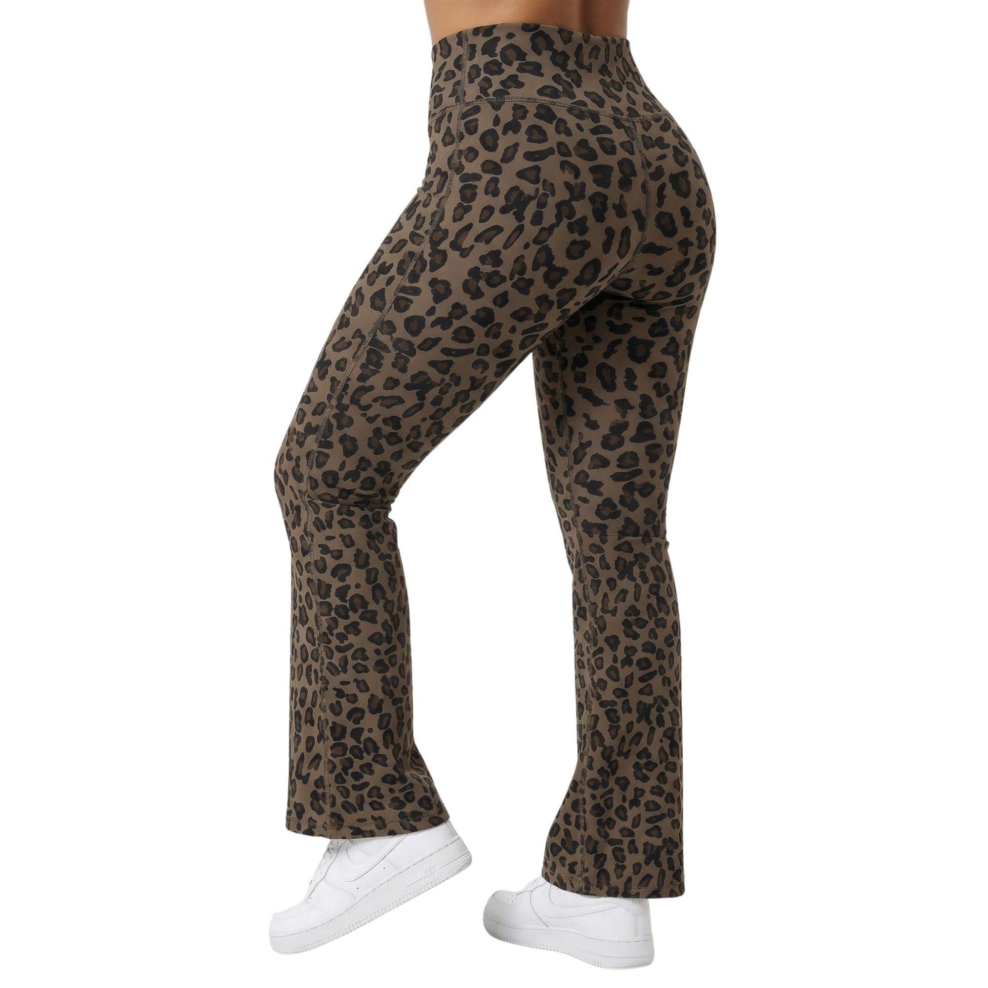 Calza Flare Negra Pata Elefante Mujer-4