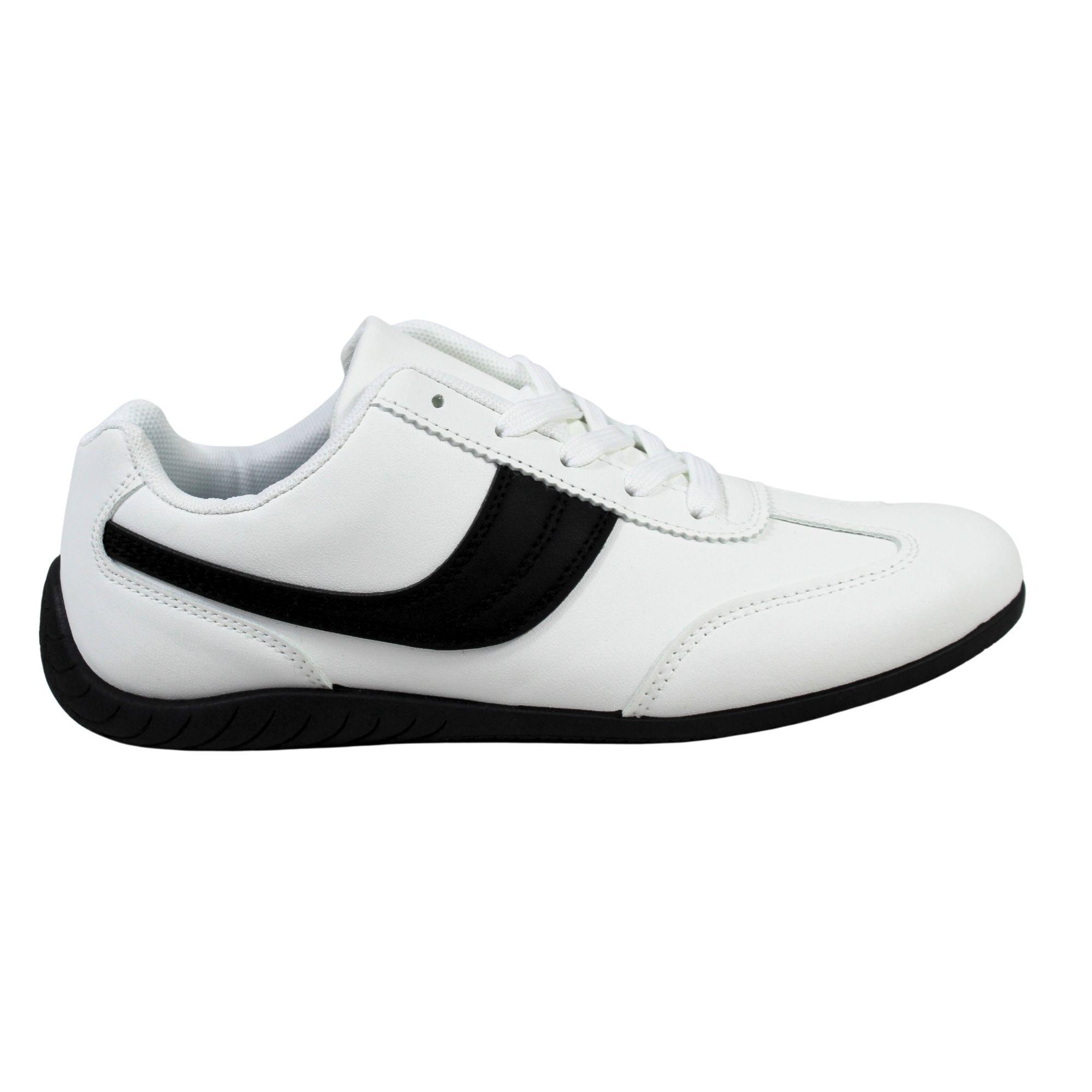 Zapatillas de Mujer con Franja Lateral PG24320 Blanco-0