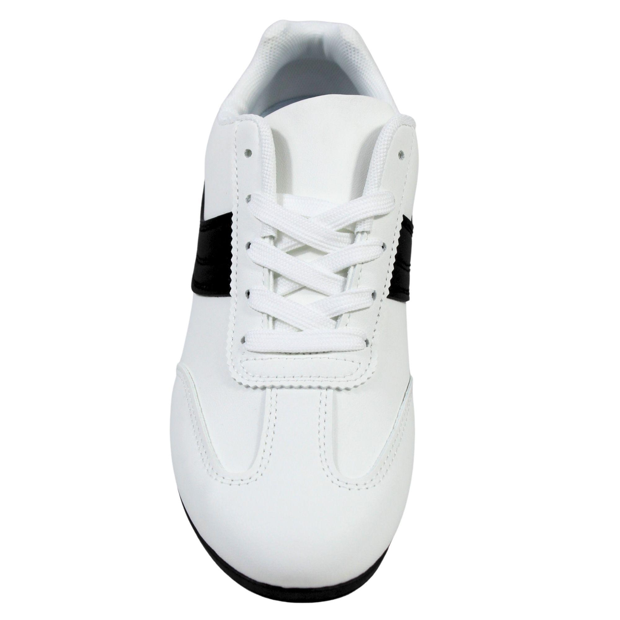 Zapatillas de Mujer con Franja Lateral PG24320 Blanco-2