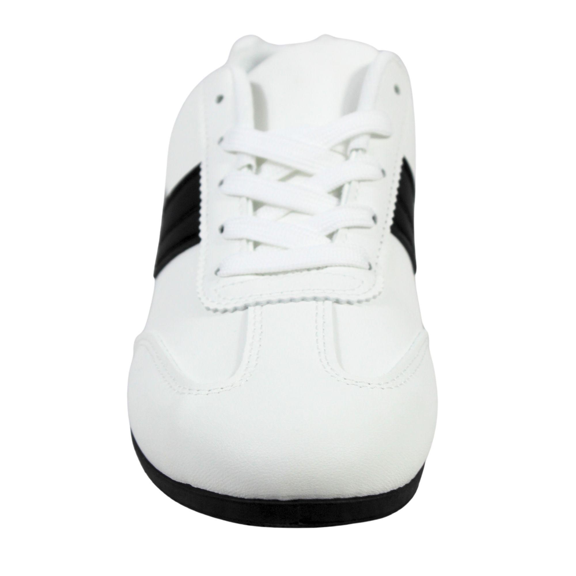 Zapatillas de Mujer con Franja Lateral PG24320 Blanco-3