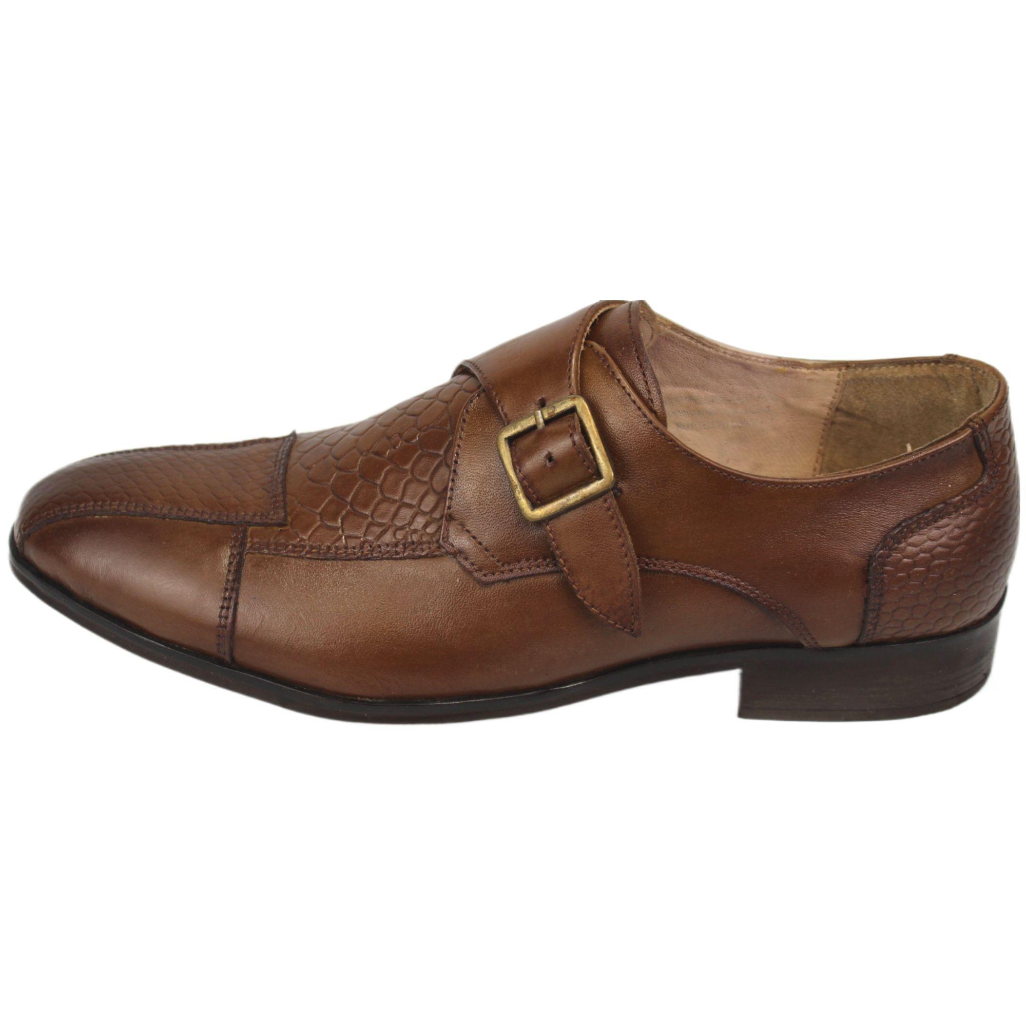 Zapato Cuero monk de Hombre Y4-2