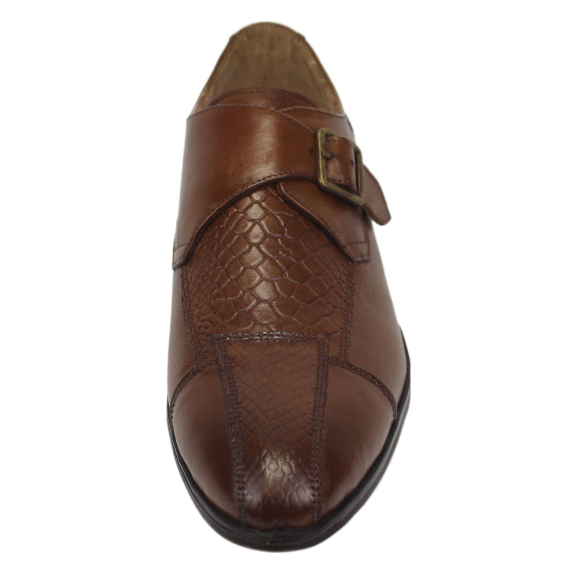 Zapato Cuero monk de Hombre Y4-3