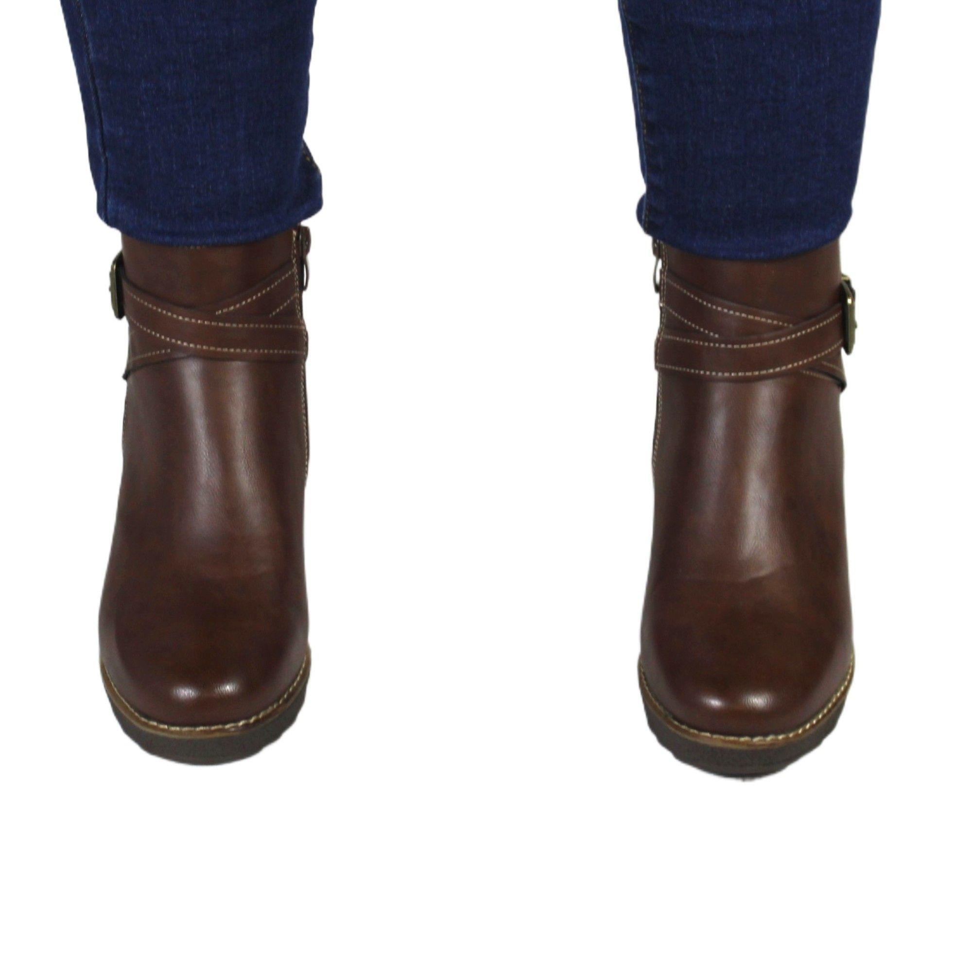 Botin de Mujer Invierno 72 Yassne Café-3
