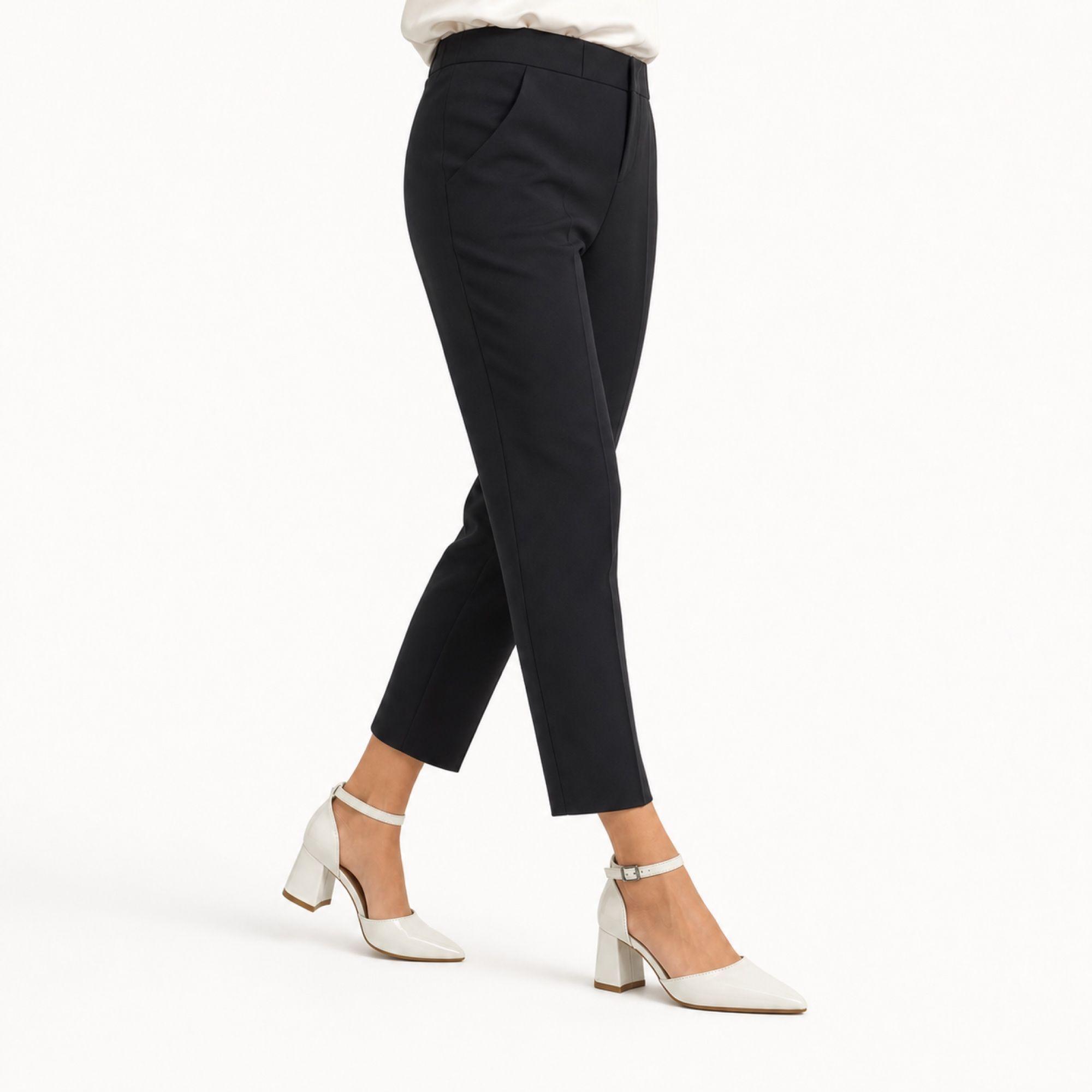 Zapato Mujer En Punta Taco Cuadrado 5275 Charol-6