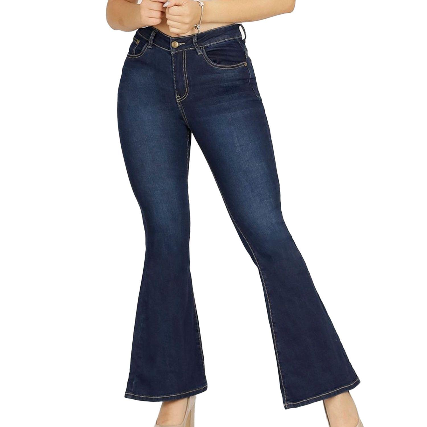 Jeans De Mujer Tiro Alto Flare J417 Yassne-2