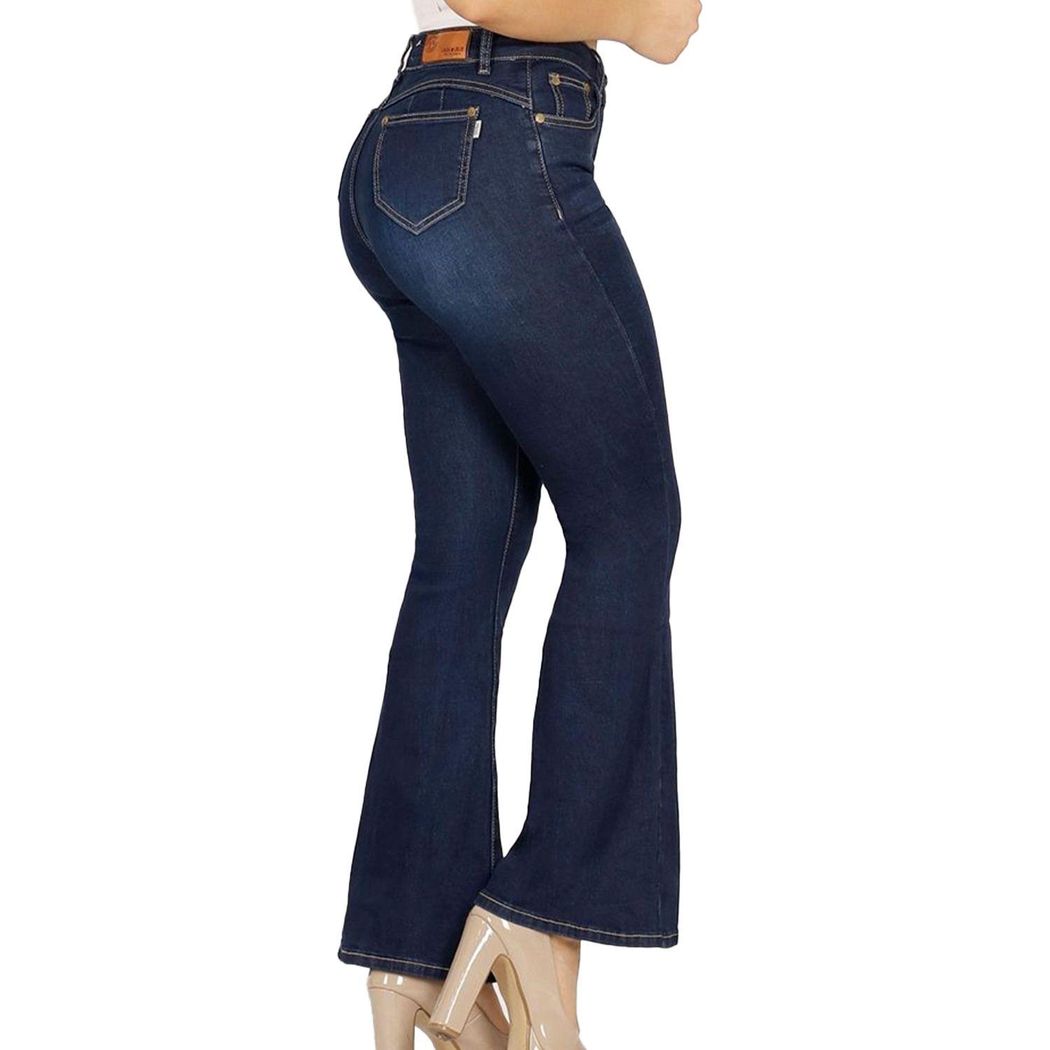 Jeans De Mujer Tiro Alto Flare J417 Yassne-3