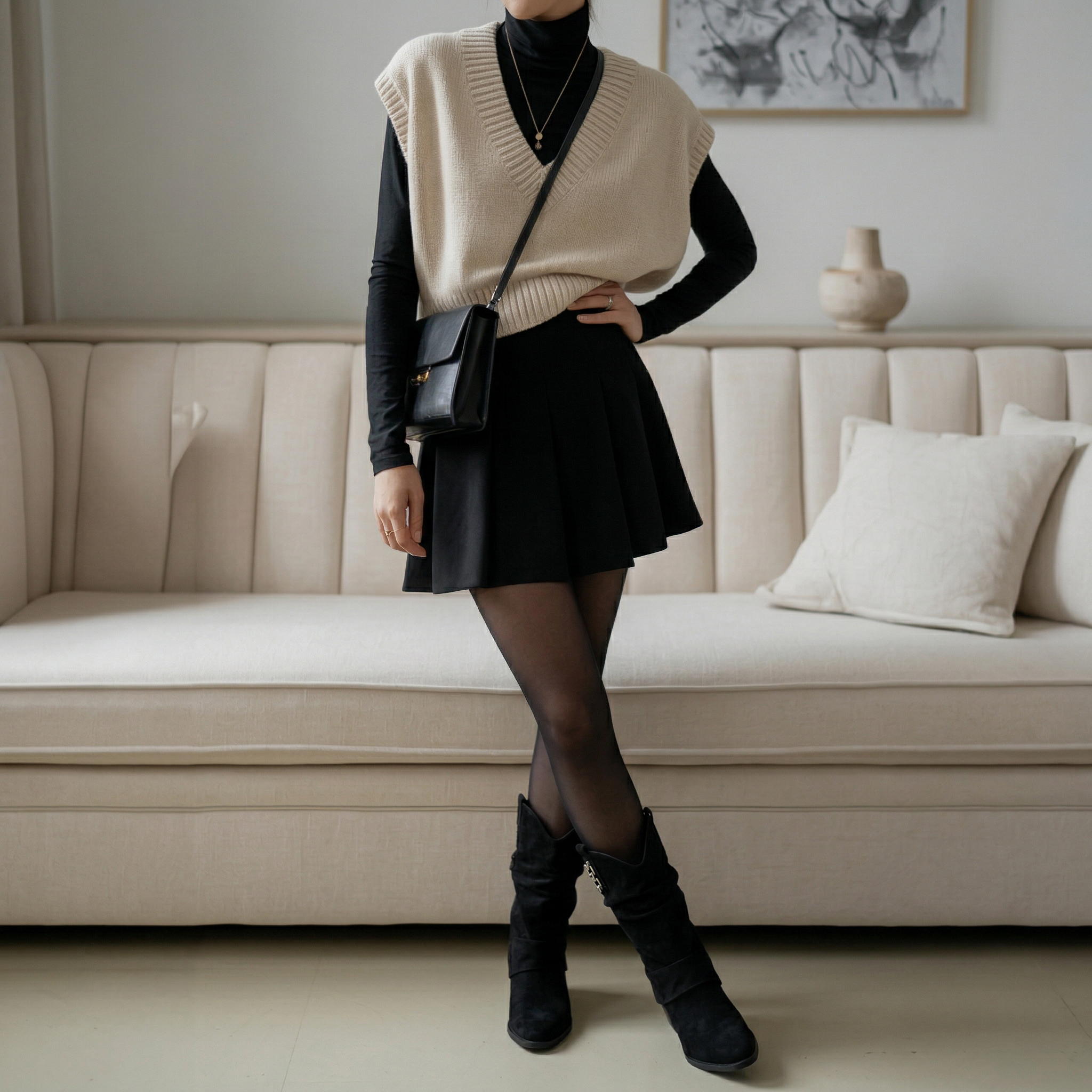 Bota Mujer Taco Cuadrado PG24291-4