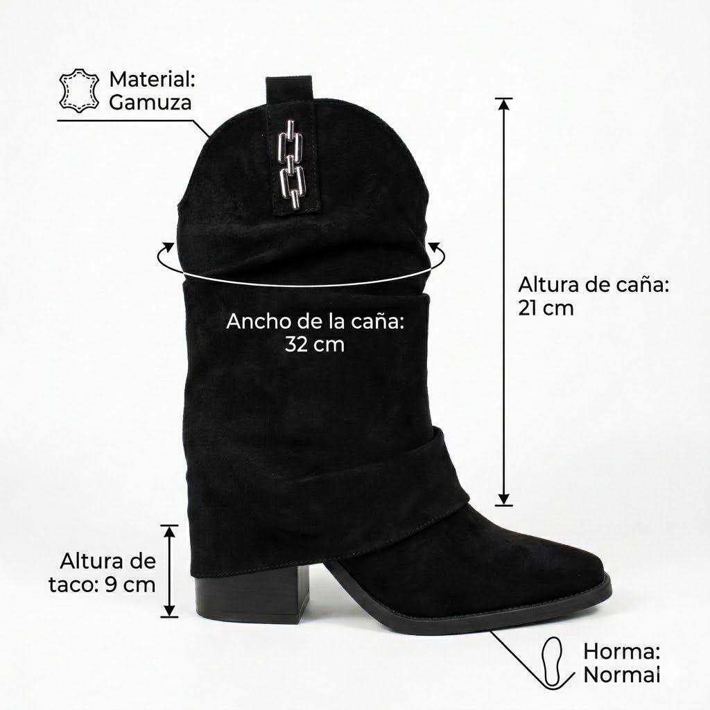 Bota Mujer Taco Cuadrado PG24291-6
