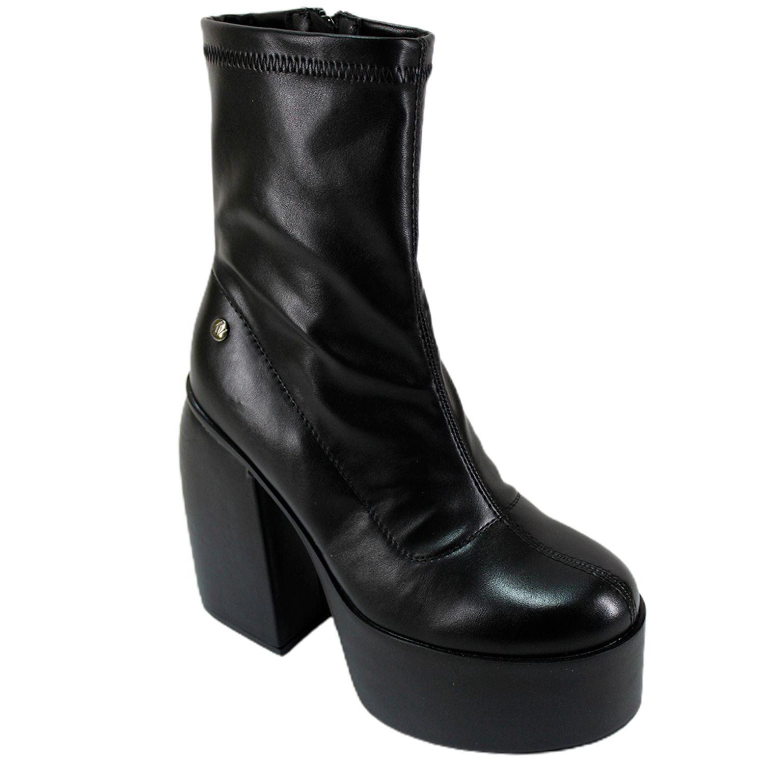 Botin De Mujer Taco Alto Y Plataforma 17 Yasna-2