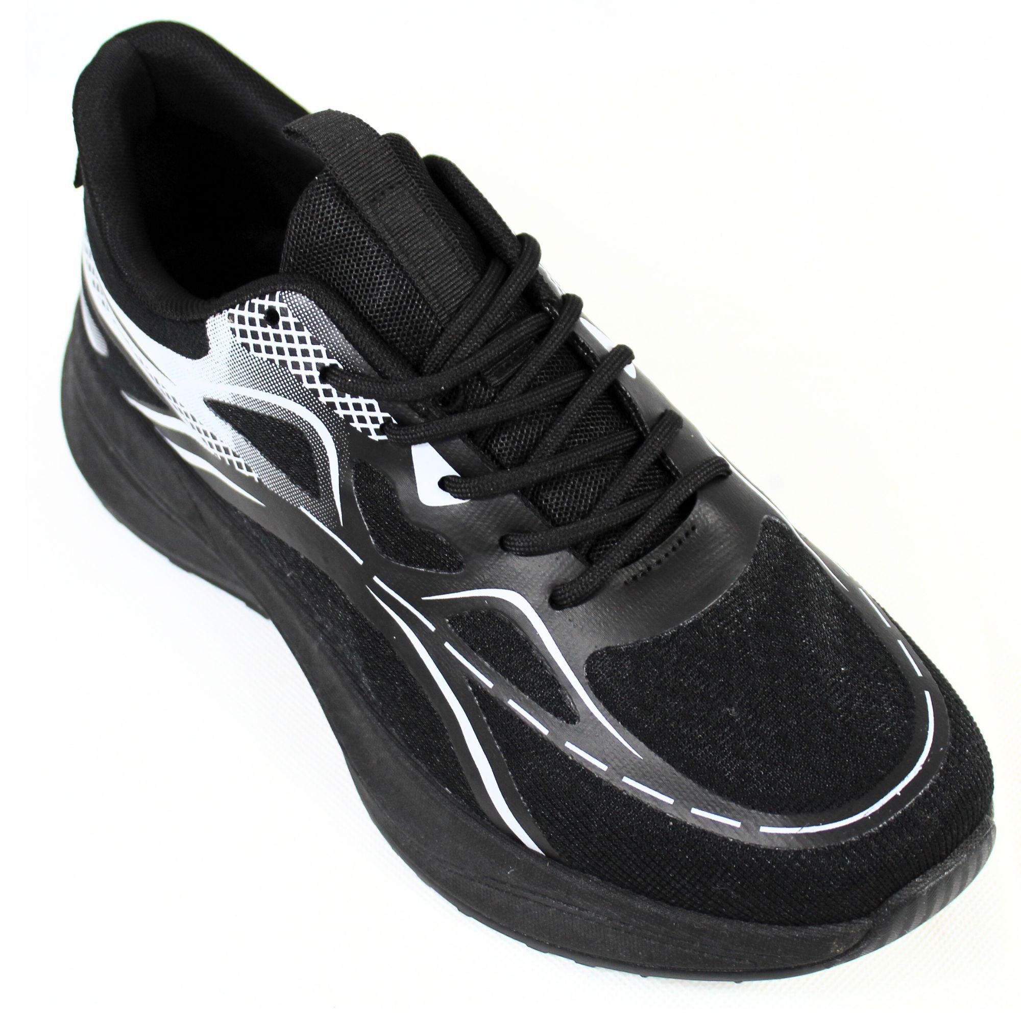 Zapatillas de Hombre con Suela Acolchada PG5221 Negro-1