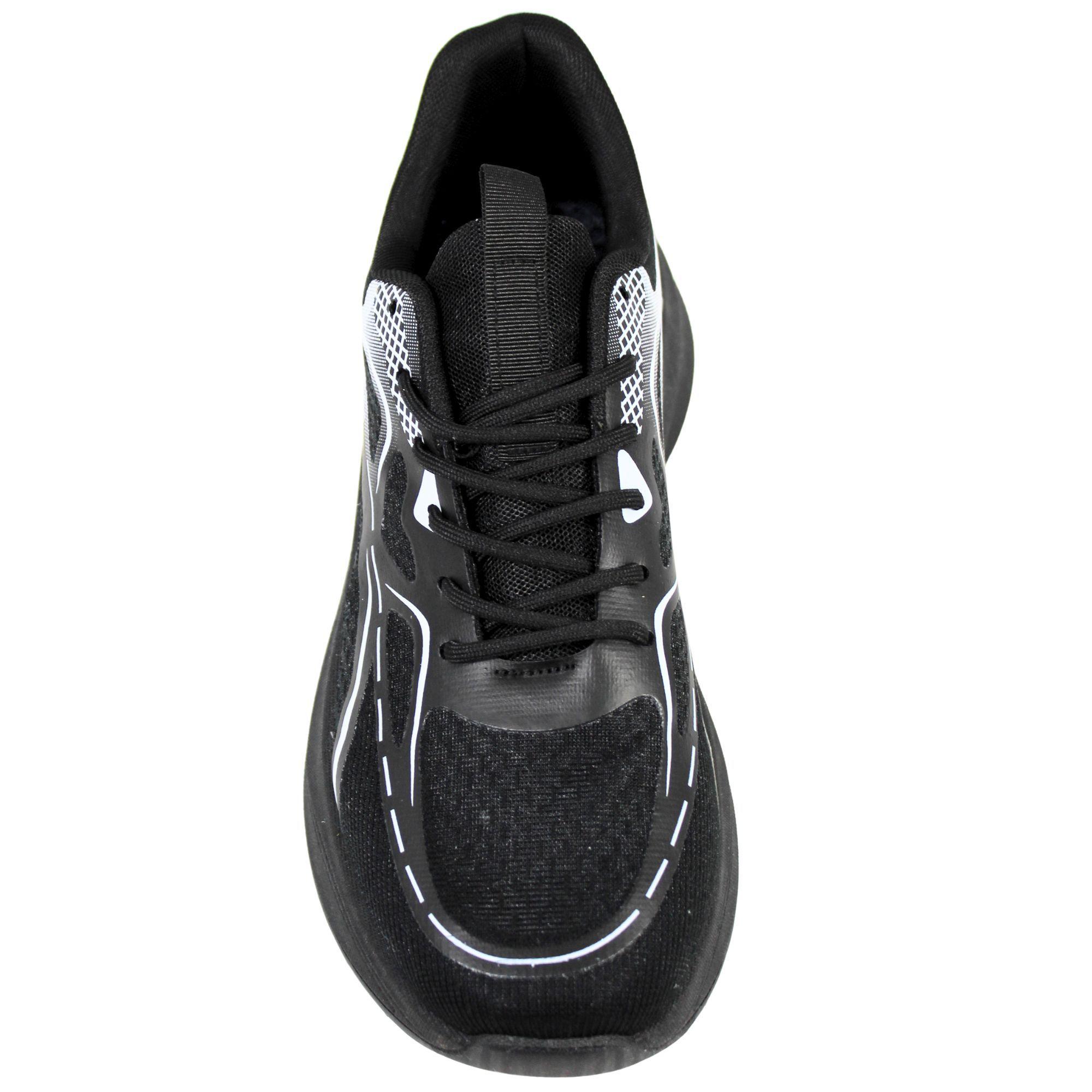 Zapatillas de Hombre con Suela Acolchada PG5221 Negro-2