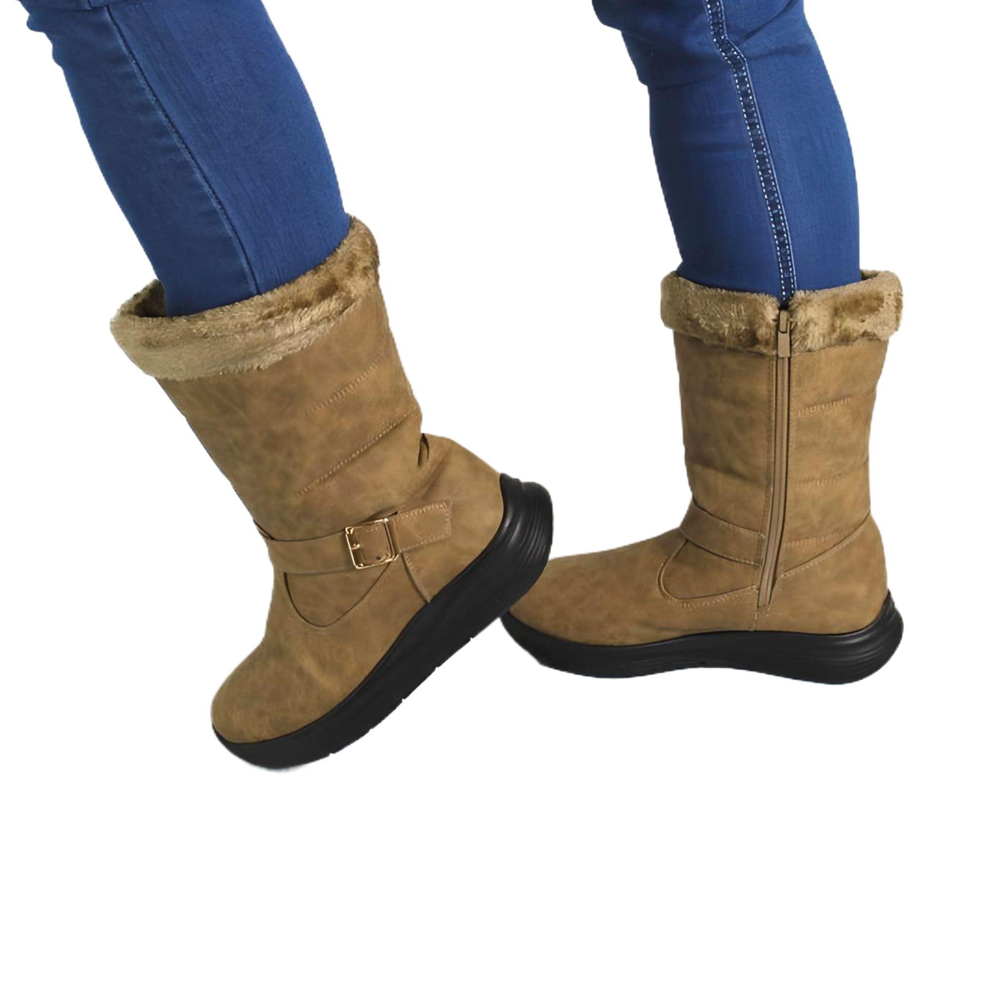 Bota de Mujer Invierno 10 Yassne Café-2