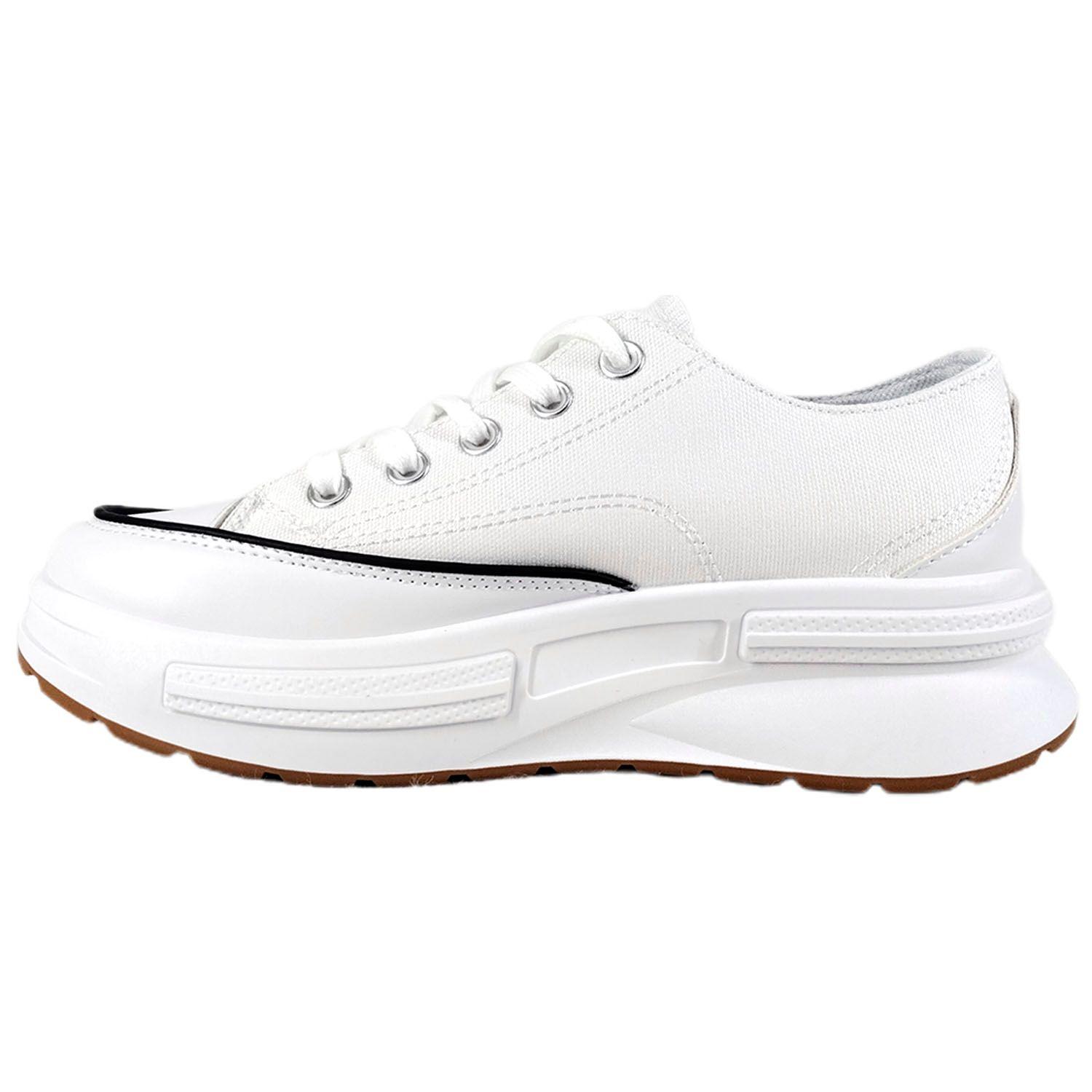Zapatilla Urbana de Mujer Con Plataforma J26 Blanco-3