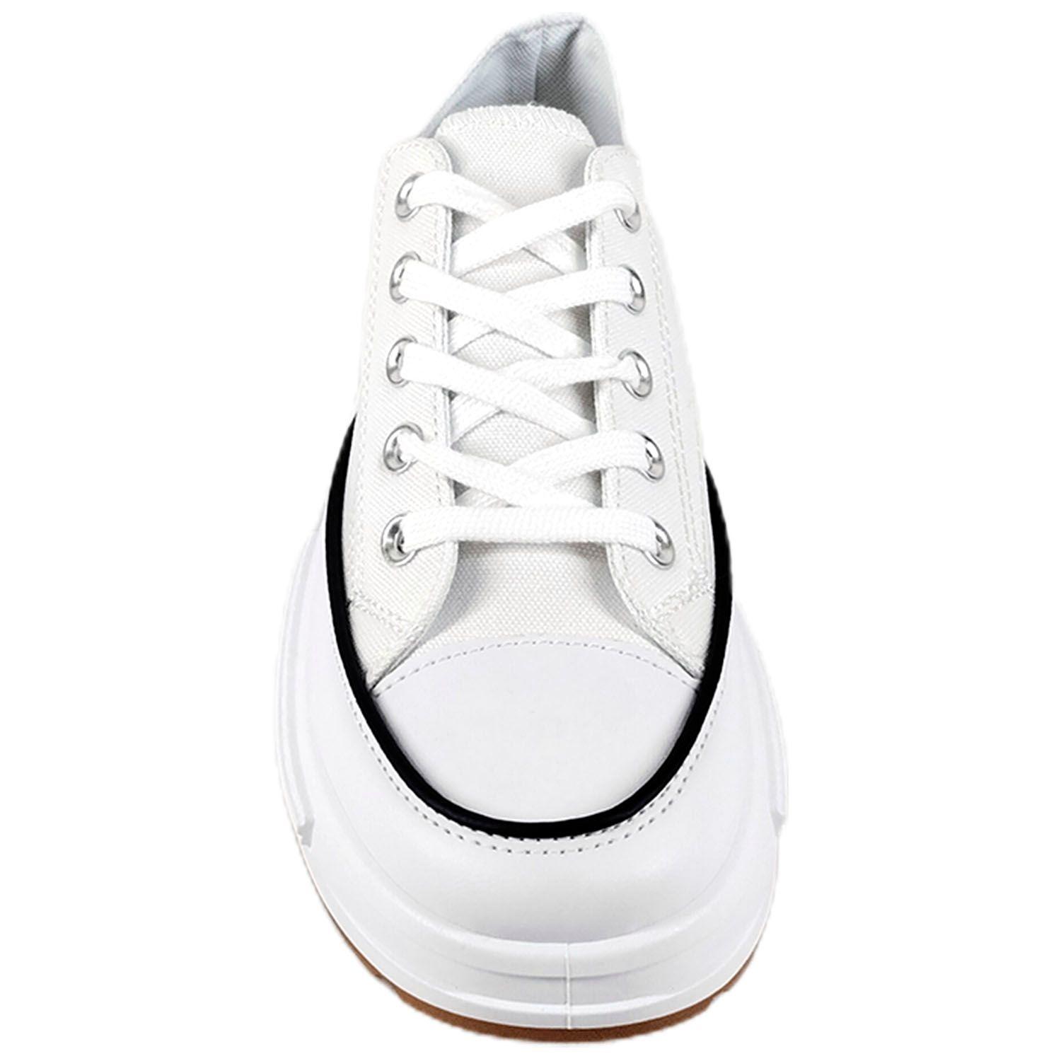 Zapatilla Urbana de Mujer Con Plataforma J26 Blanco-2