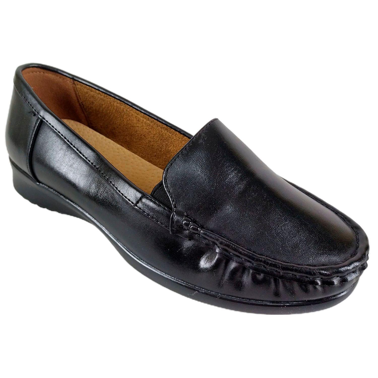Zapato de Mujer Taco Bajo T5 Negro-1