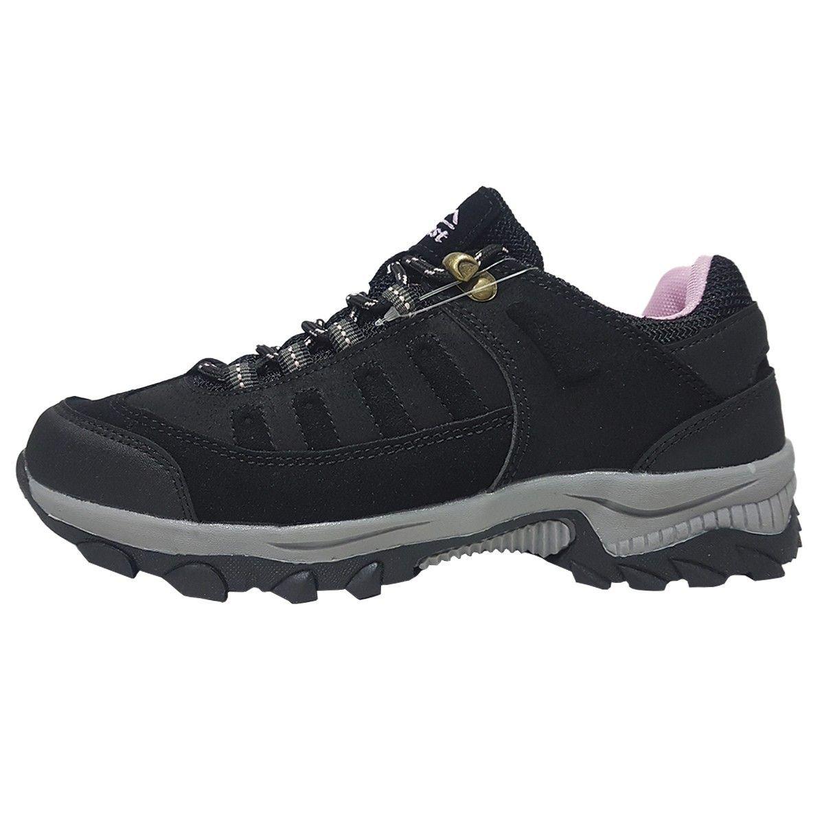 ZAPATILLA NORWEST MUJER CAMPER WATERPROOF BLACK PINK-2