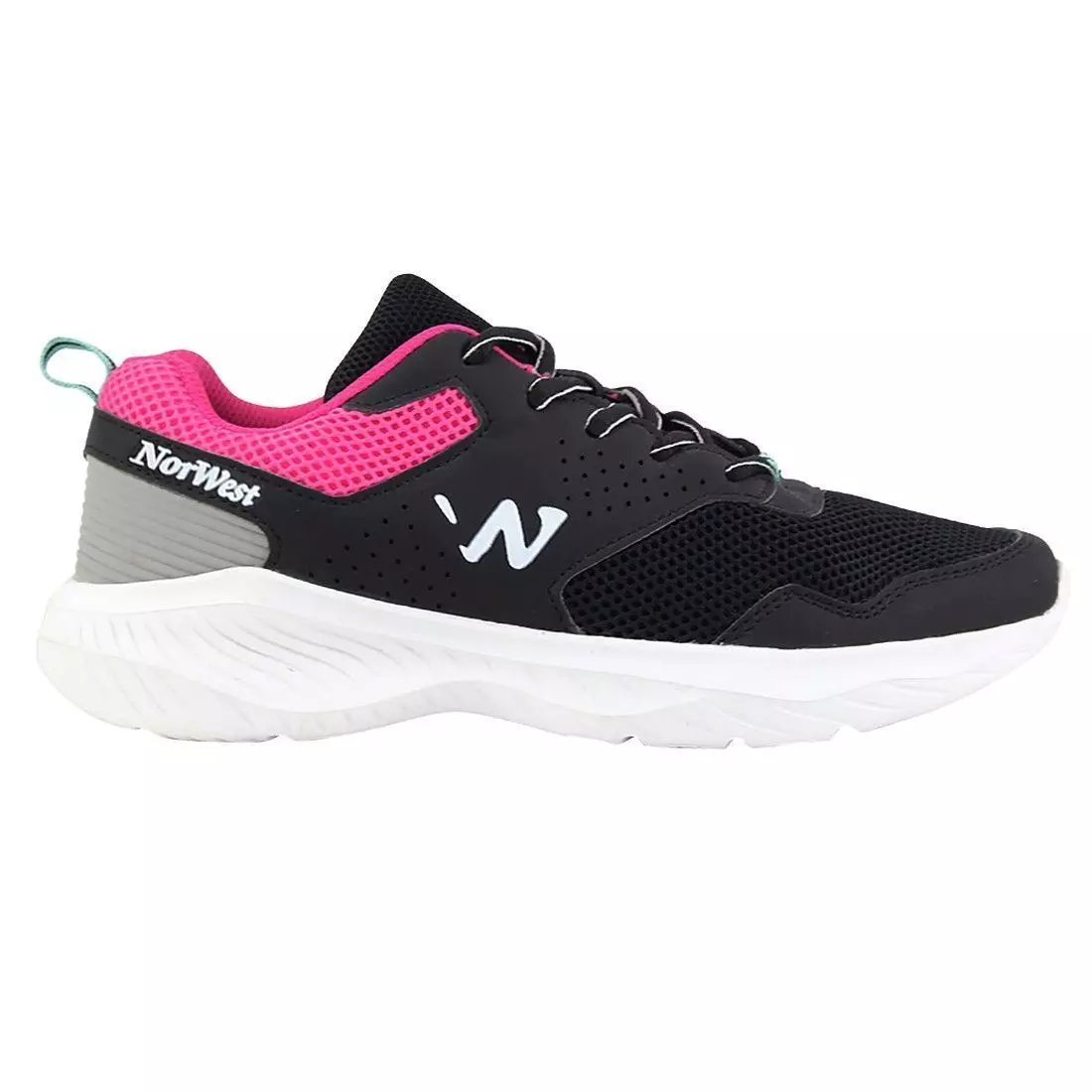 ZAPATILLA NORWEST BEGIN RUN MUJER NEGRO FUCSIA-0