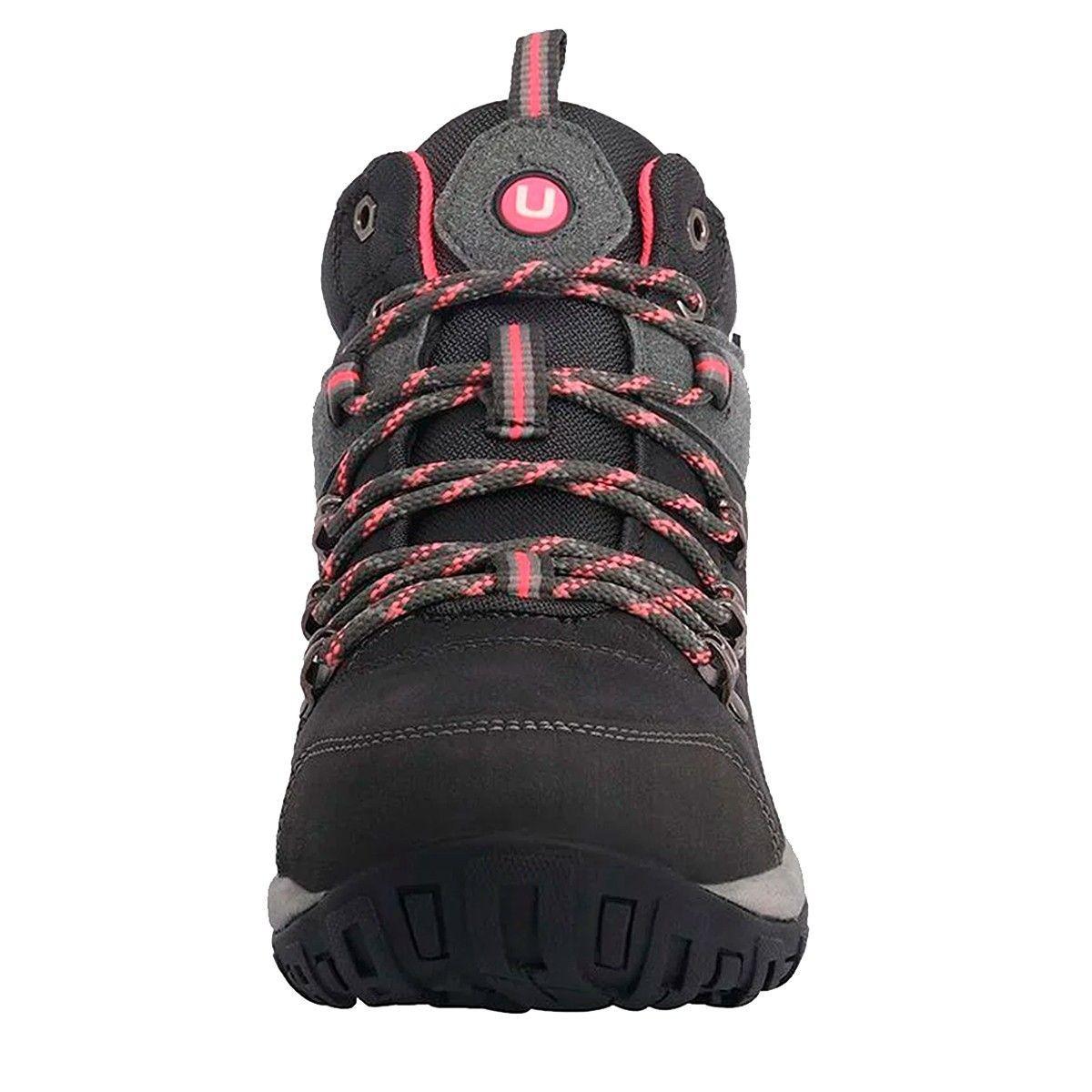 BOTÍN OUTDOOR MUJER UNISPORT FARBAUTI GRIS NEGRO-3