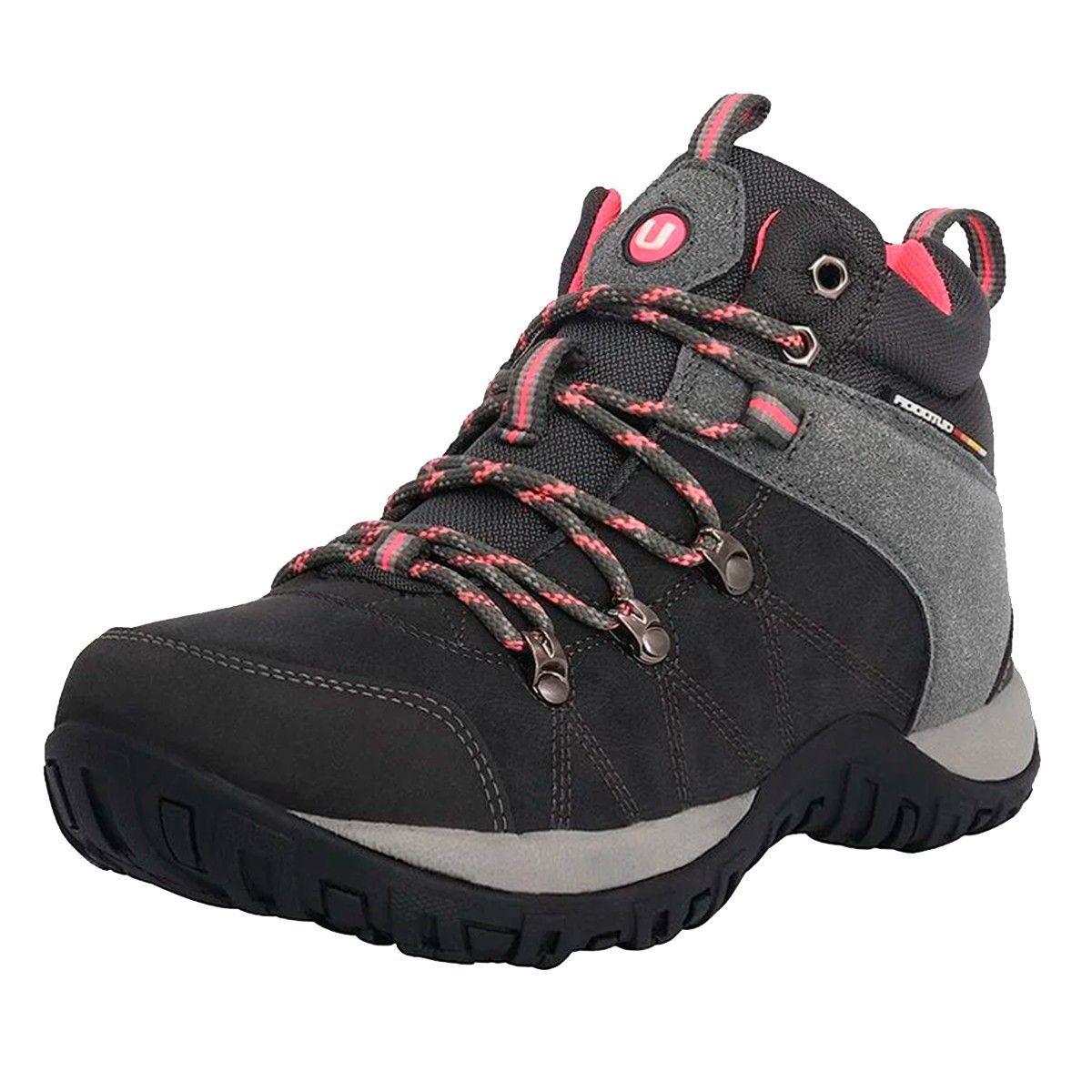 BOTÍN OUTDOOR MUJER UNISPORT FARBAUTI GRIS NEGRO-2