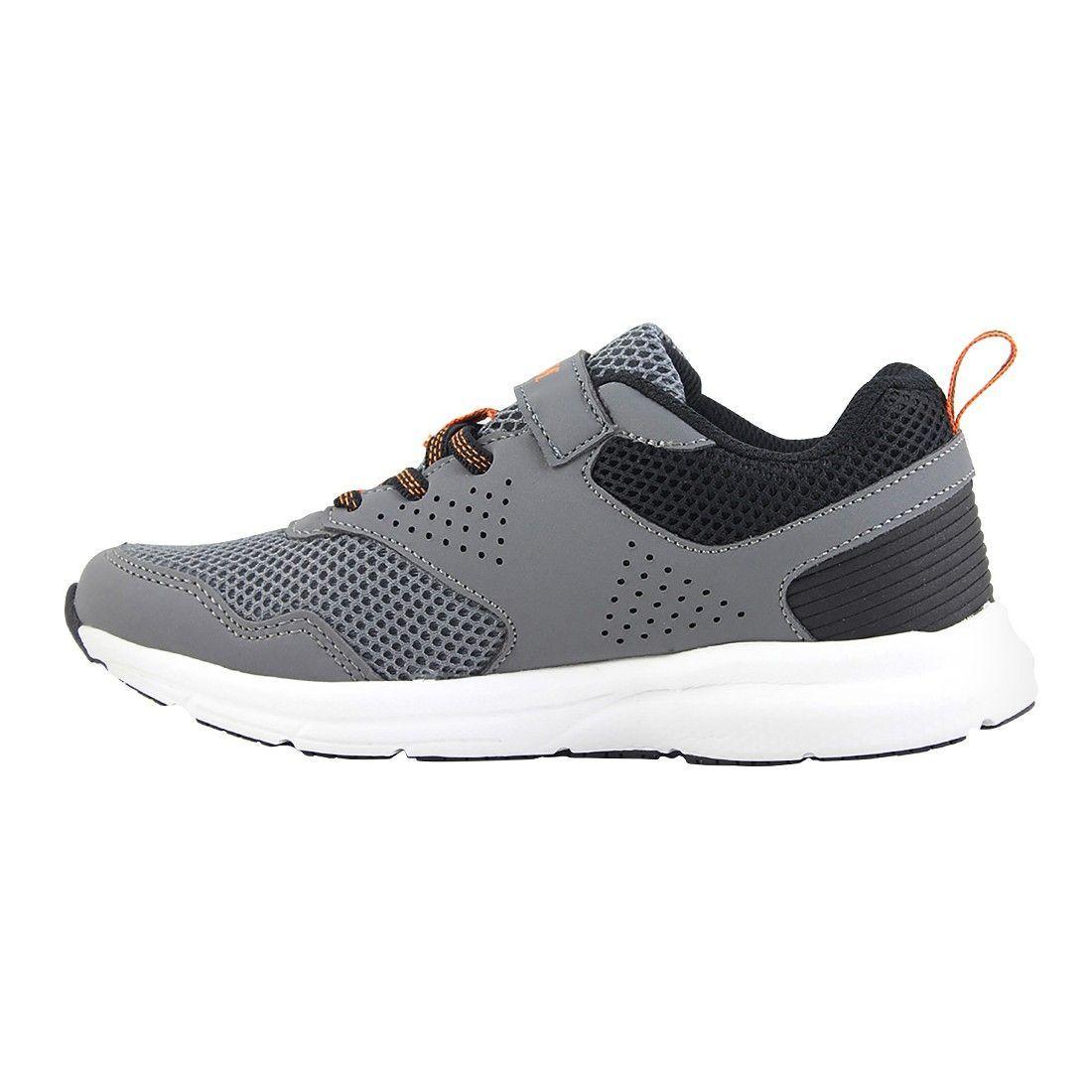 ZAPATILLA NORWEST BEGIN RUN INFANTIL GRIS NEGRO NARANJA-1