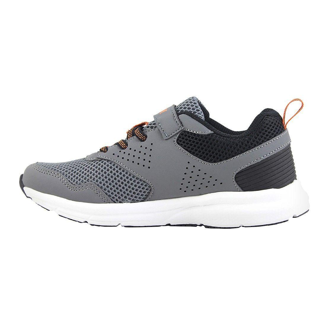 ZAPATILLA NORWEST BEGIN RUN INFANTIL GRIS NEGRO NARANJA-1