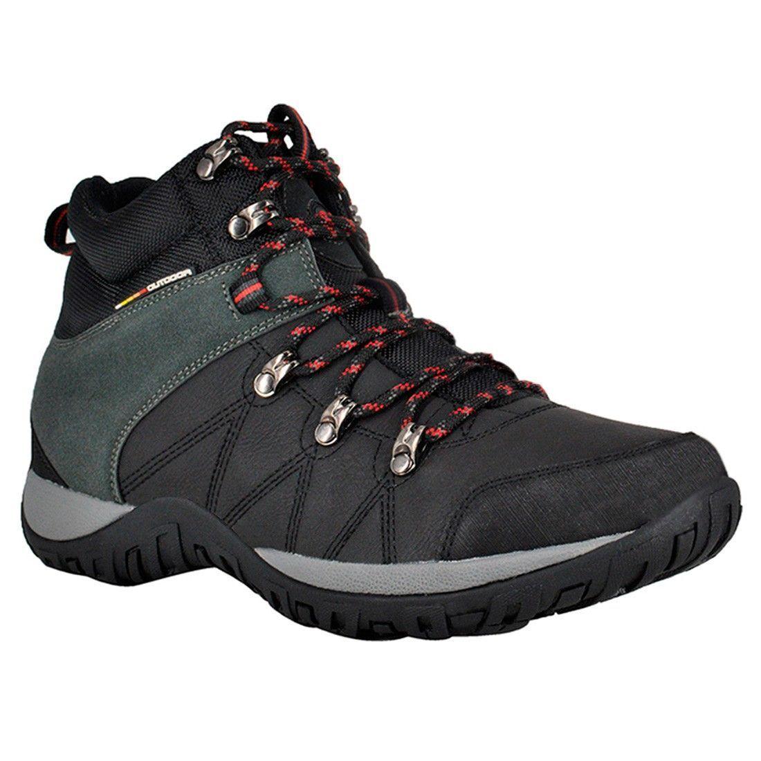 ZAPATILLA OUTDOOR HOMBRE UNISPORT SAMAN NEGRO-0