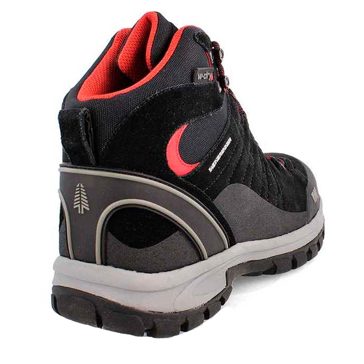 BOTÍN WEINBRENNER HOMBRE BATTUTA MID NEGRO/ROJO-2