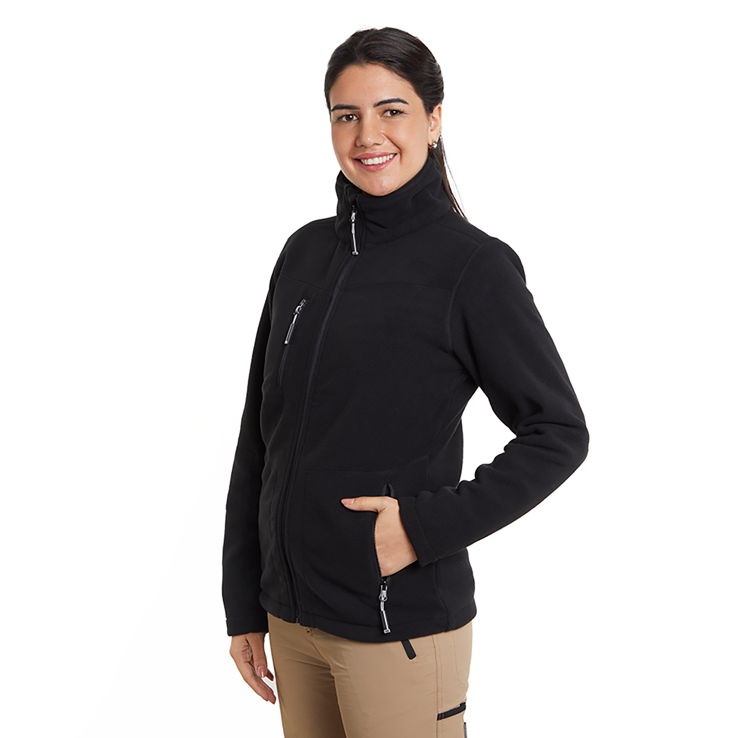 POLAR ROSSIGNOL BASICO ENZO NEGRO MUJER-1