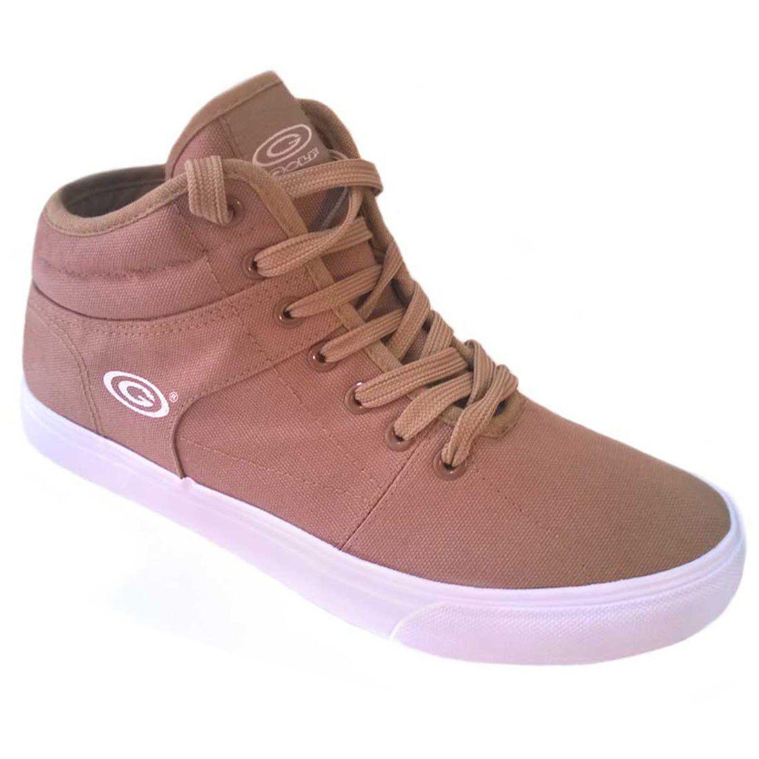 ZAPATILLA LONA JUVENIL GOLF CON CAÑA BEIGE-0