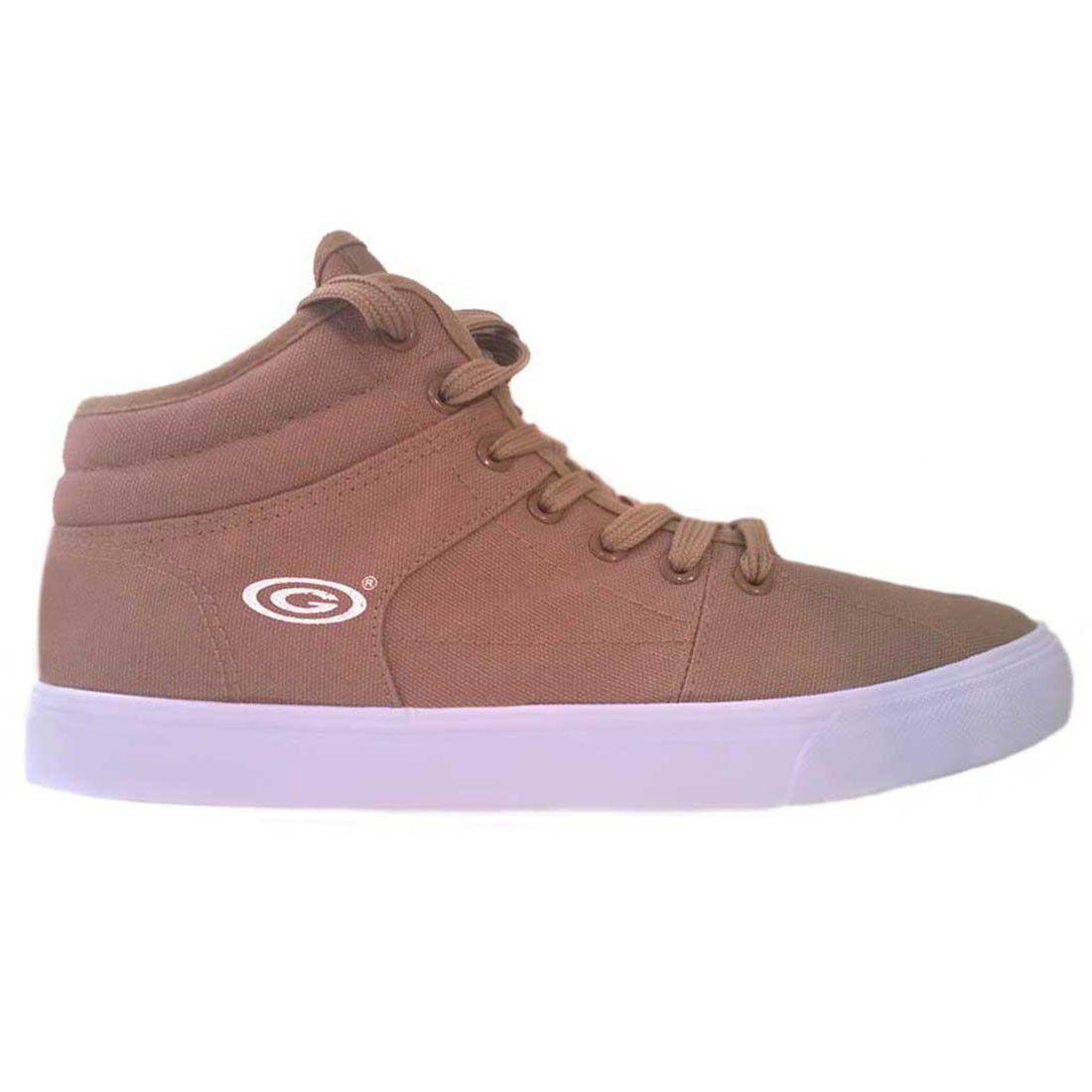 ZAPATILLA LONA JUVENIL GOLF CON CAÑA BEIGE-2