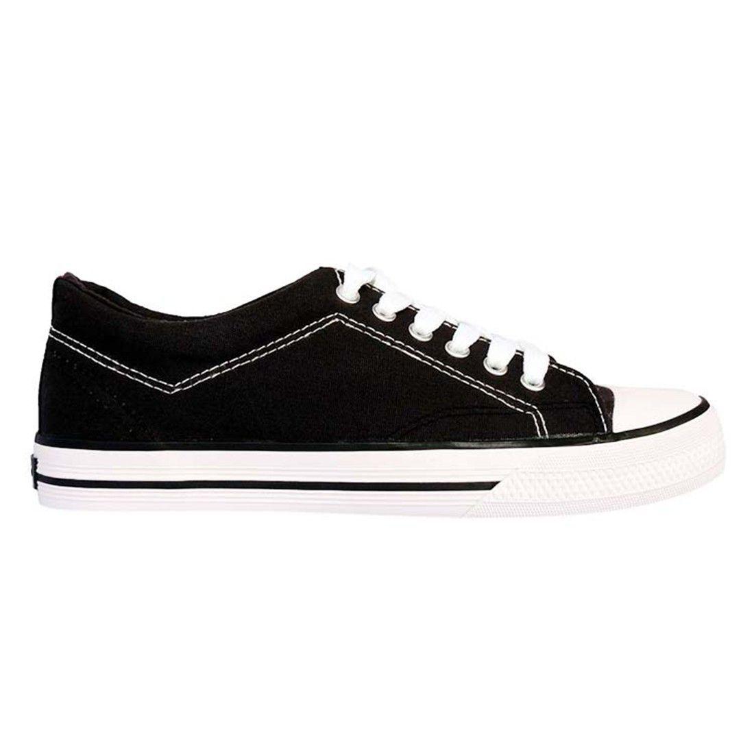 Zapatilla Derby Lona Negro Unisex Topper-1