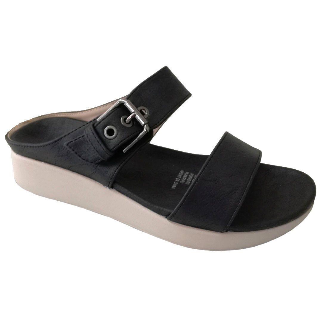SANDALIA CASUAL THUNDER NEGRO CON TERRAPLEN Y CORREA-0