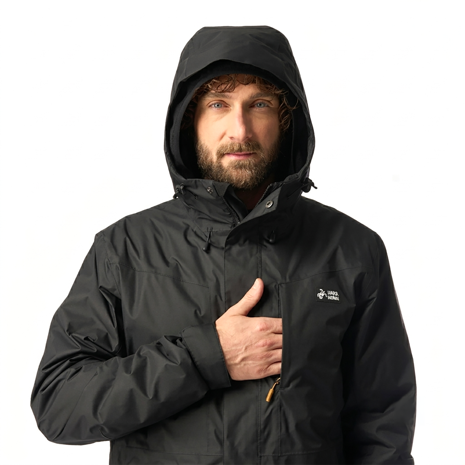 CHAQUETA HOMBRE CORTEZA NEGRO HAKA HONU-2