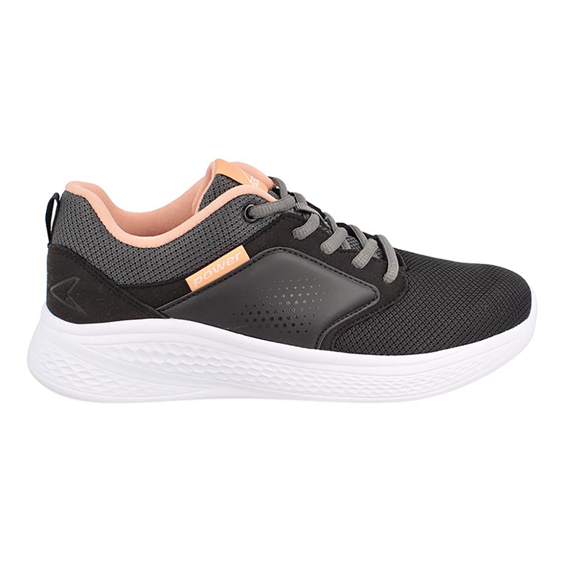 ZAPATILLA POWER MUJER BREEZE BERU BLACK/CORAL-1