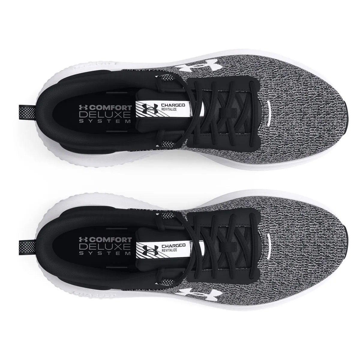 ZAPATILLA UNDER ARMOUR MUJER CHARGED REVITALIZE NEGRO GRIS-4