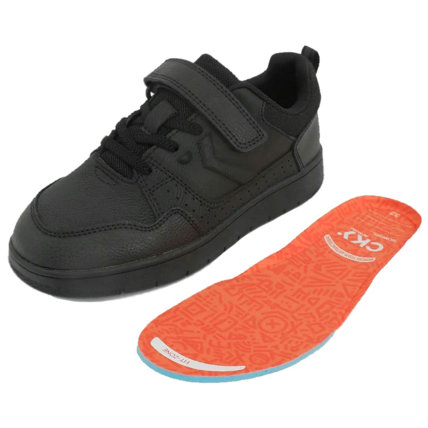 ZAPATILLA ESCOLAR NEGRA COLLOKY CON VELCRO EL STICO Y PLANTILLA DE MEMORY FOAM-8