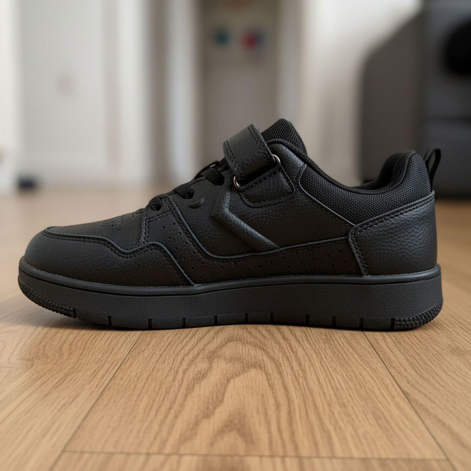 ZAPATILLA ESCOLAR NEGRA COLLOKY CON VELCRO ELÁSTICO Y PLANTILLA DE MEMORY FOAM-4