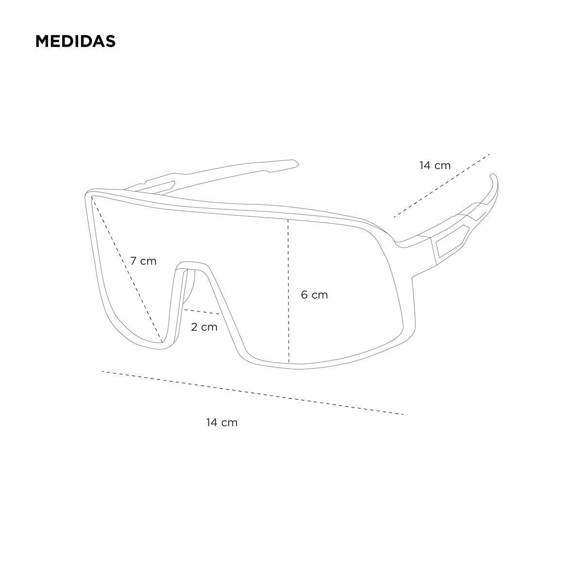 Sam Black Lente Gris Anteojo Deportivo-4