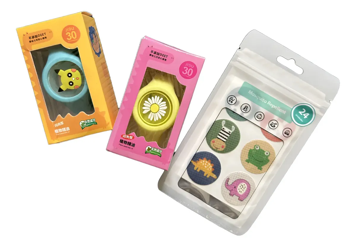 2 Reloj Repelente Mosquito 24 Parche Repelente Niños C Luz-1