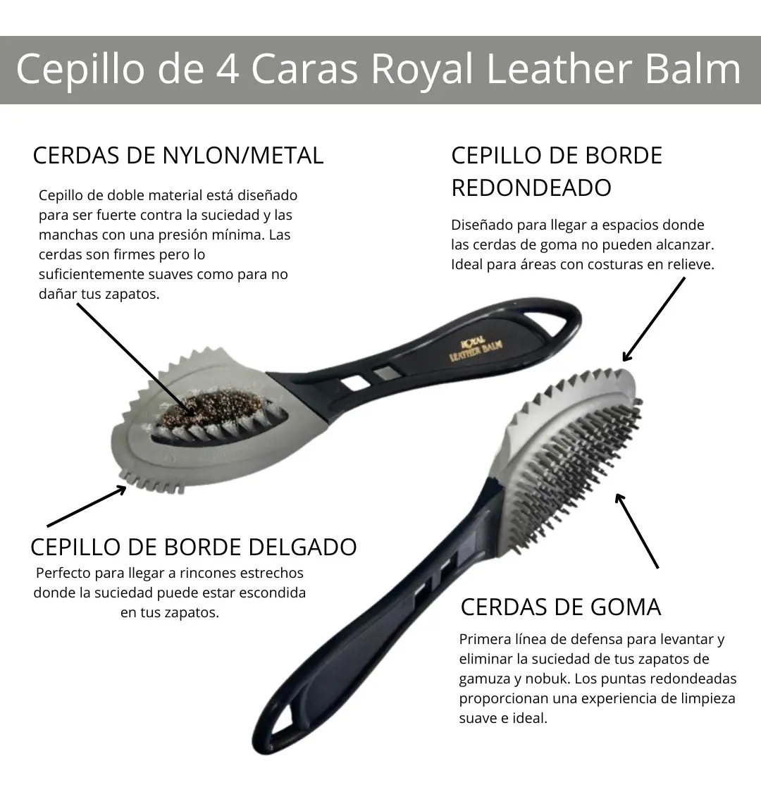Cepillo Y Goma Alemanes Zapatos Gamuza Nobuck Pigskin RLB-5