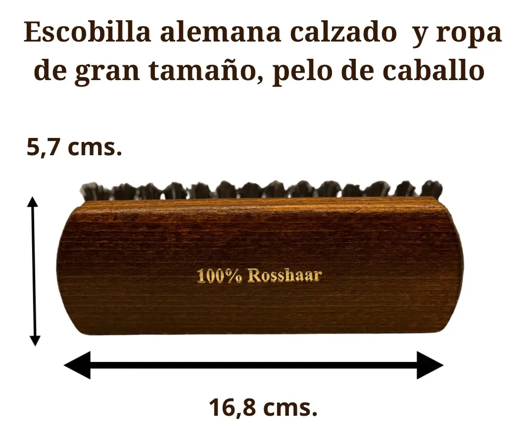 Escobilla Calzado Ropa Alemana Gran Tama o Pelo De Caballo-5