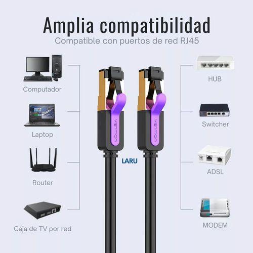 15 Mts. Cat7 Sftp 10gbps. Cable Red Ethernet Rj45. Vention.-2