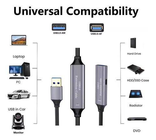 Cable Extensión Usb 3.0 5m Activo C/chip Macho Hembra 5gbps-1