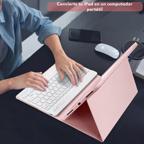 Carcasa iPad Pro 11 1/2/3 Gen Con Teclado + Lamina Paperlike-2