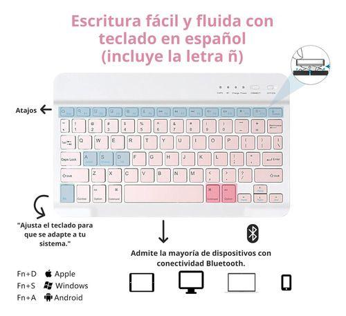 Carcasa iPad Pro 11 1/2/3 Gen Con Teclado + Lamina Paperlike-5