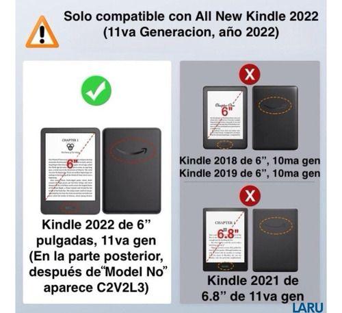Funda Agarre Ecocuero + Lamina Kindle 2022 C2v2l3 11 Gen 6.0-1