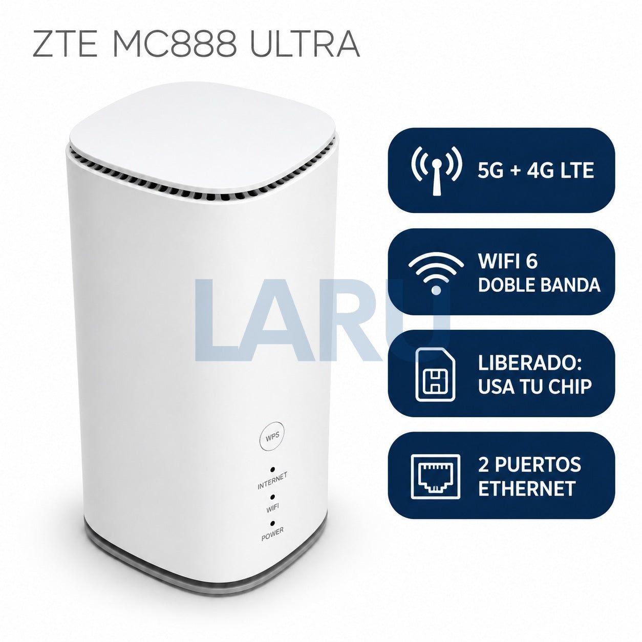 Router Zte 5g 4g Lte Sim Connect Hub Global Blanco 110v/220v-1