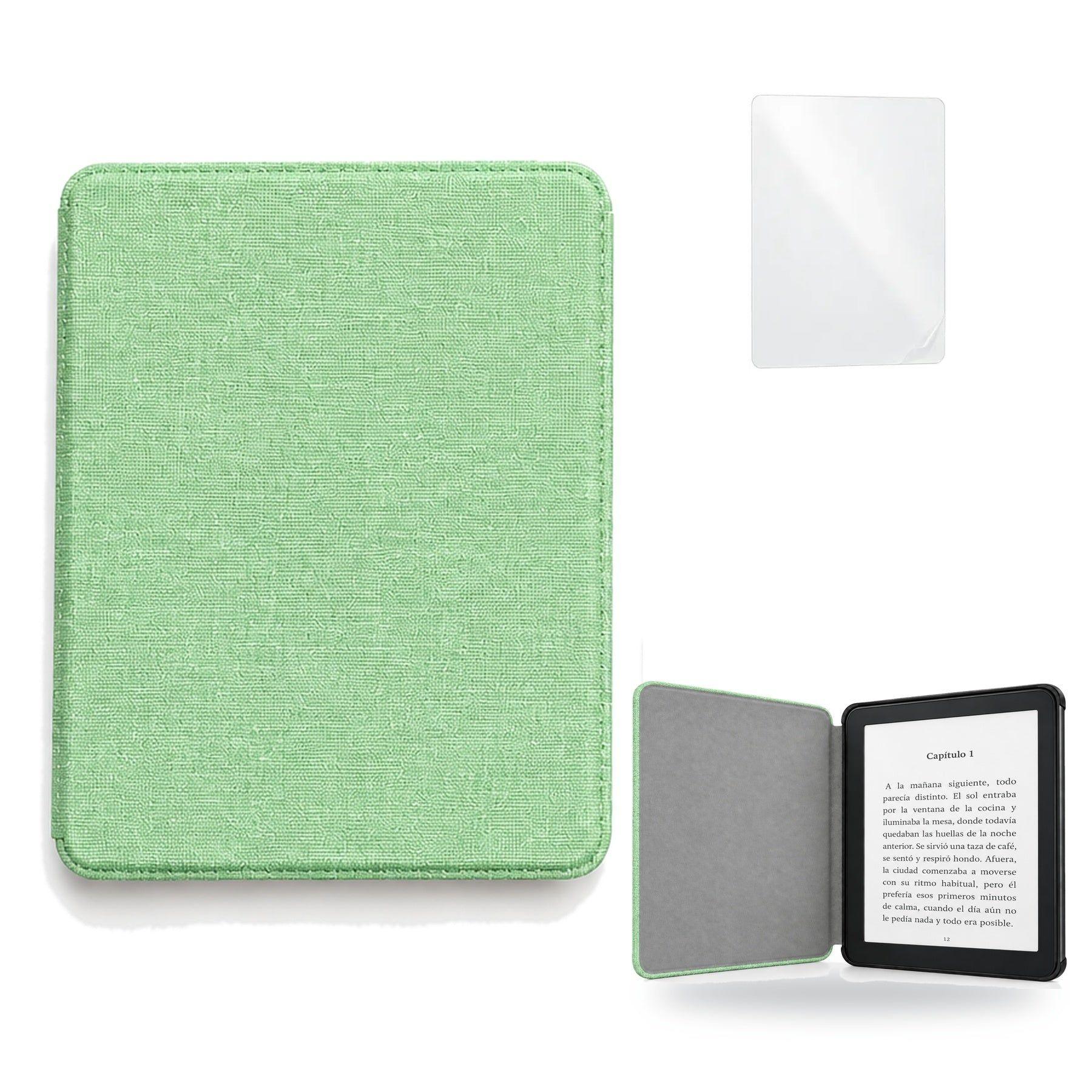 Funda Microfibra + Mica Kindle Paperwhite 2024 12va Gen 7 Pulgadas-0